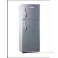 Refrigerador con congelador superior de puerta doble 213L con manija